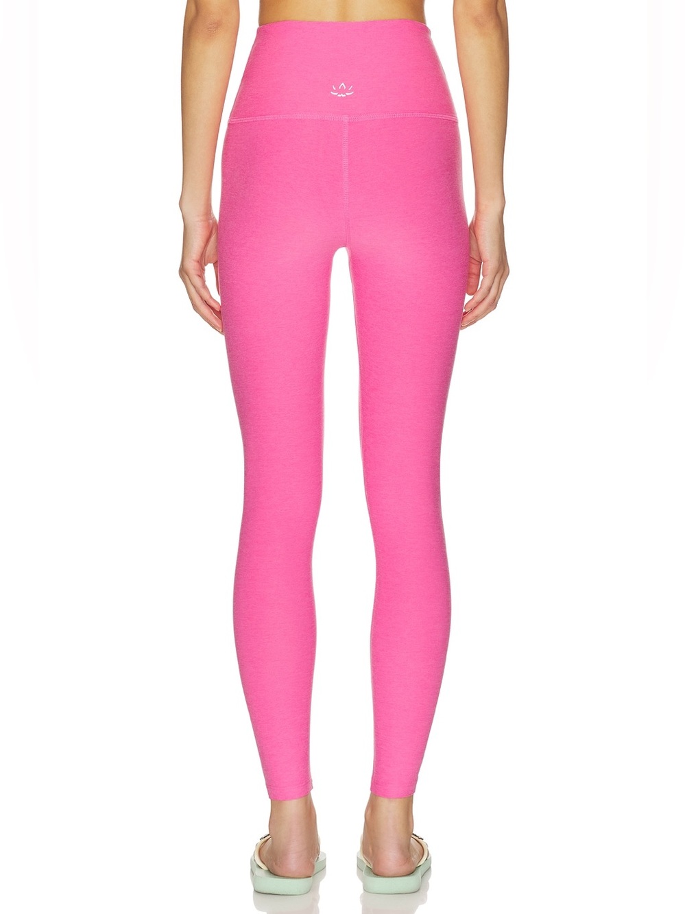 Beyond Yoga Spacedye Caught in The Midi High Wasisted Leggings in Pink Heather L